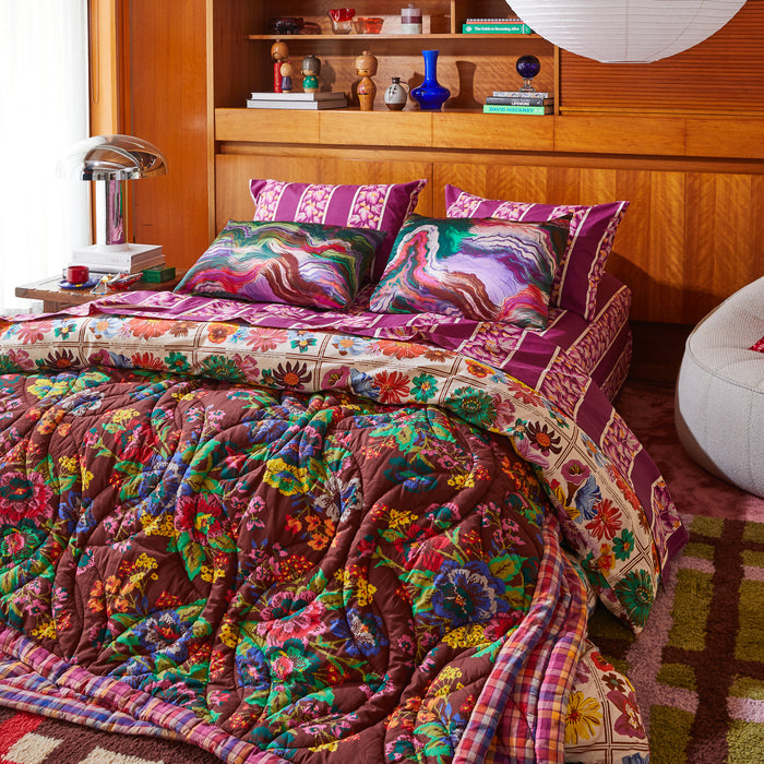 Agata Cotton Pillowcase Set - Mulberry Standard