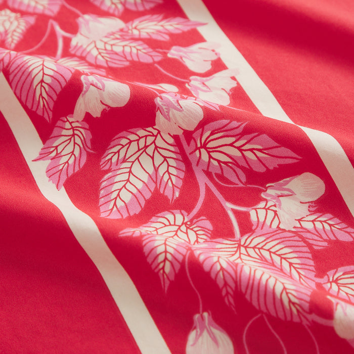 Agata Cotton Sheets - Vermillion Flat Sheet / Single