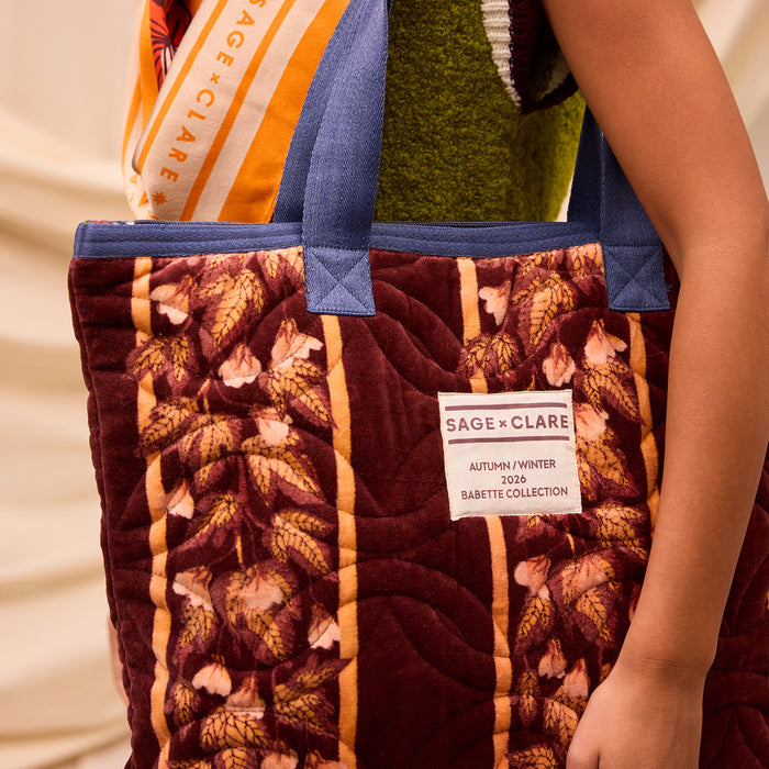 Agata Velvet Tote Bag