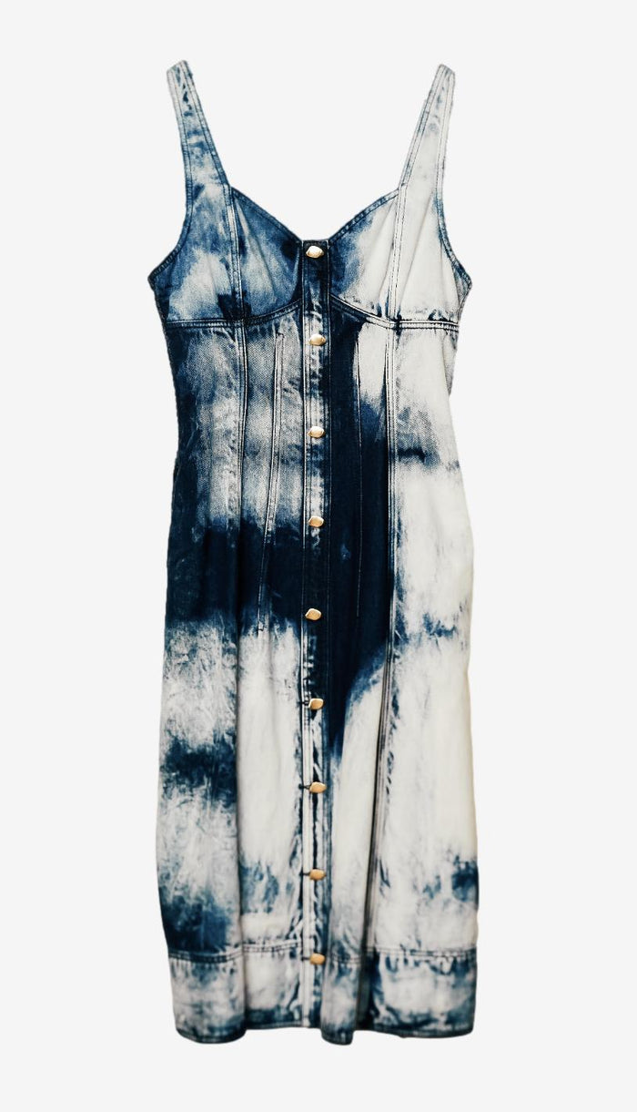 Aje Enigma Denim Midi Dress image 0