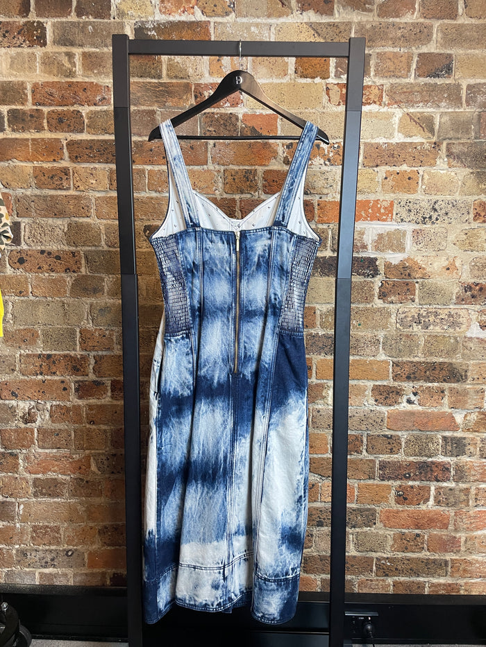 Aje Enigma Denim Midi Dress image 2