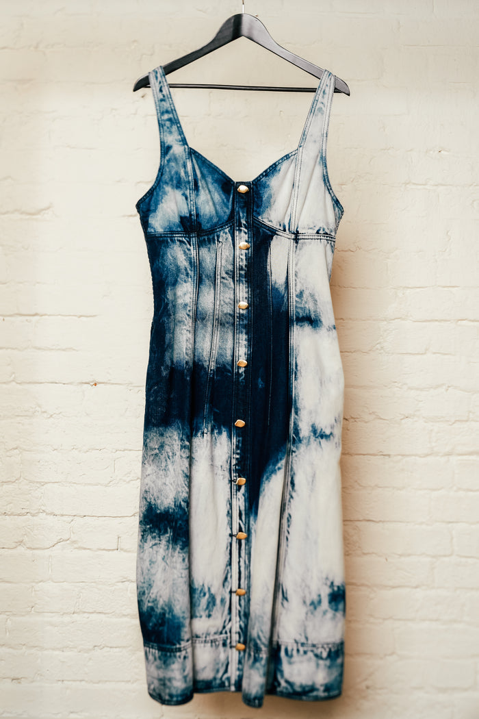 Aje Enigma Denim Midi Dress image 4