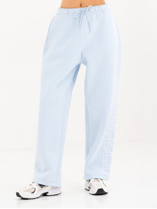 Alexis Wide Leg Sweatpants - Powder Blue
