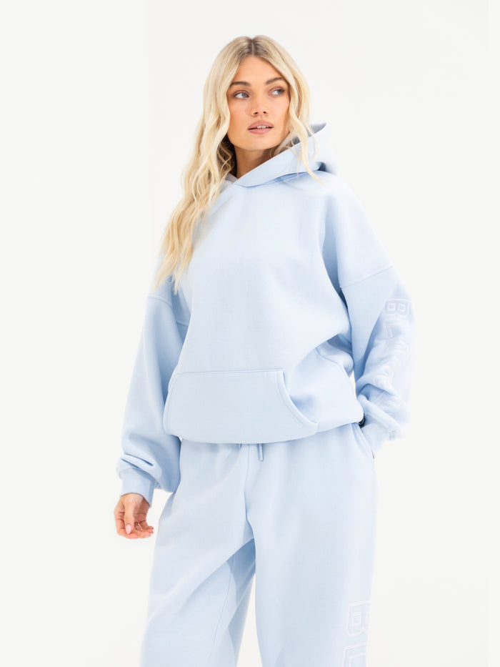 Alexis Wide Leg Sweatpants - Powder Blue