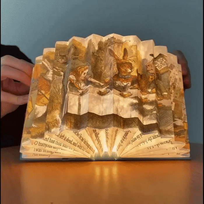 Alice's Adventures in Wonderland Book Light