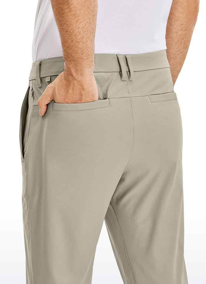 CRZ YOGA Mens Work Classic Fit All-Day Comfort Golf Pants Pockets 34'' Khali Barley