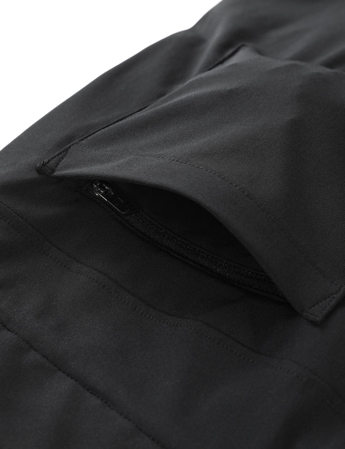 CRZ YOGA Mens Work Slim Fit All-Day Comfort Golf Pants 5 Pockets 32'' Black