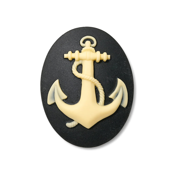 Anchor Grande Cameo Classic Earrings