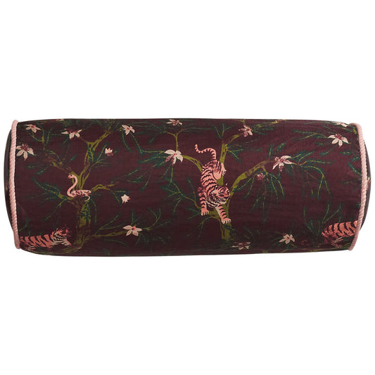 Andrea Bolster Cushion - Rosewood Feather Insert