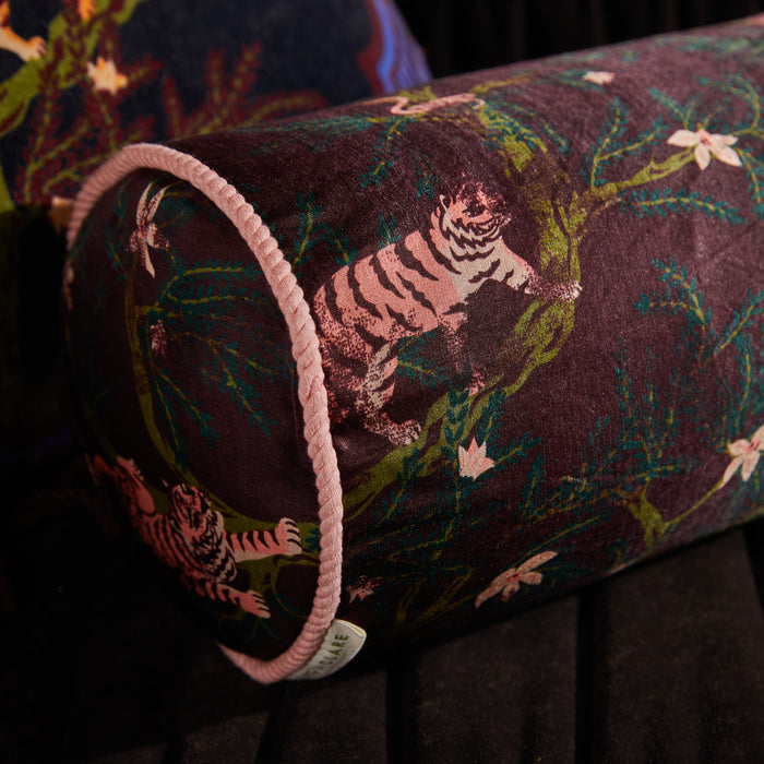 Andrea Bolster Cushion - Rosewood Feather Insert