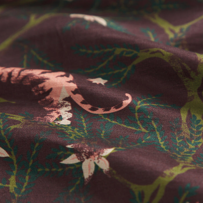 Andrea Linen-Silk Pillowcase - Rosewood Standard