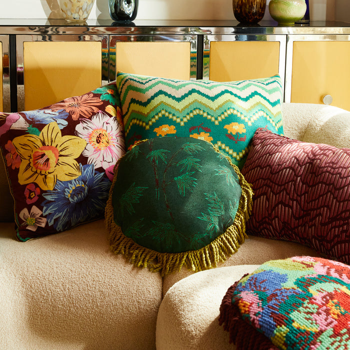 Aneta Jacquard Cushion Feather Insert