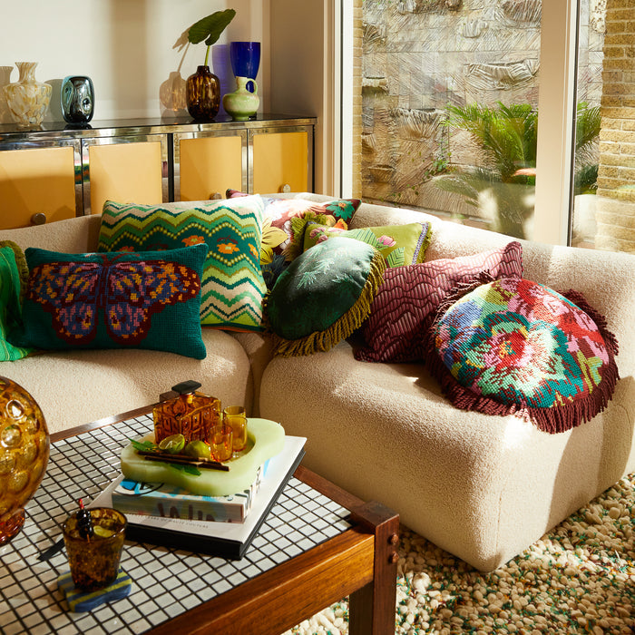 Aneta Jacquard Cushion Feather Insert