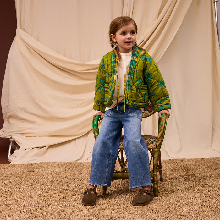 Aneta Kids Quilted Jacket - Juniper 3