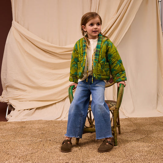 Aneta Kids Quilted Jacket - Juniper 3