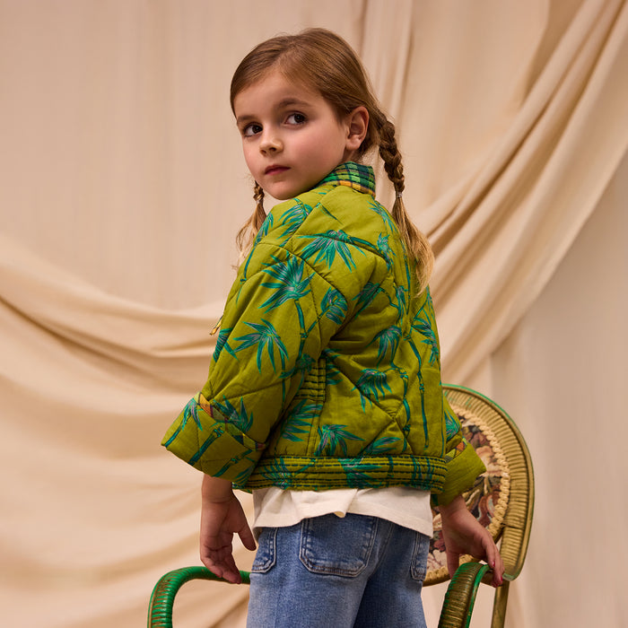 Aneta Kids Quilted Jacket - Juniper 3