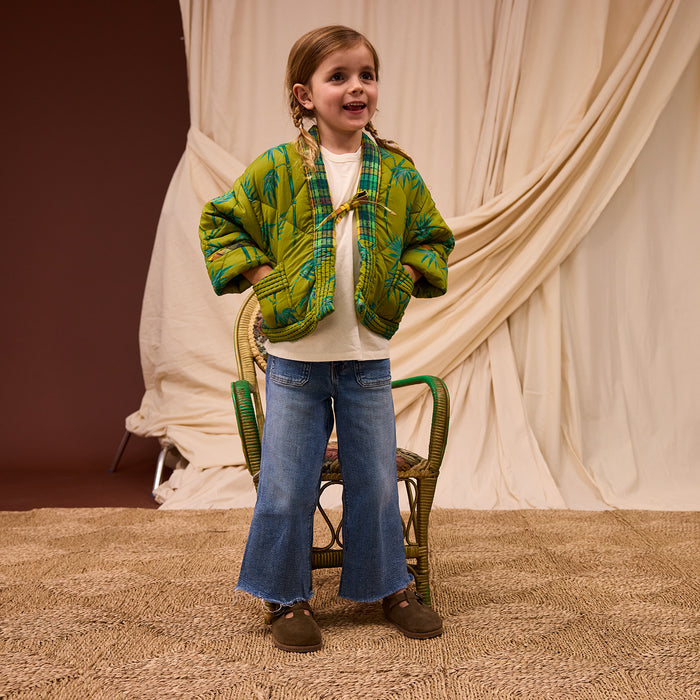 Aneta Kids Quilted Jacket - Juniper 3