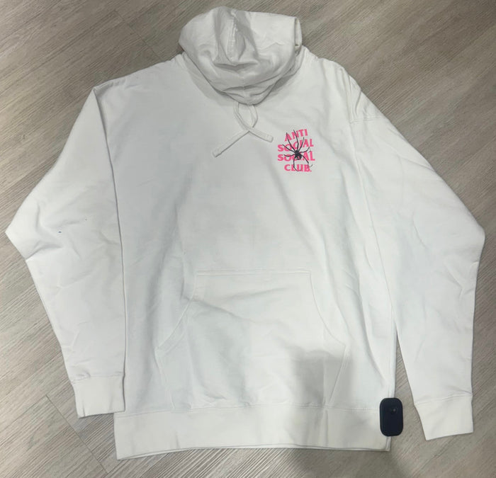 Anti Social Social Club - Pink Letter Black Spider - White - Clique Apparel