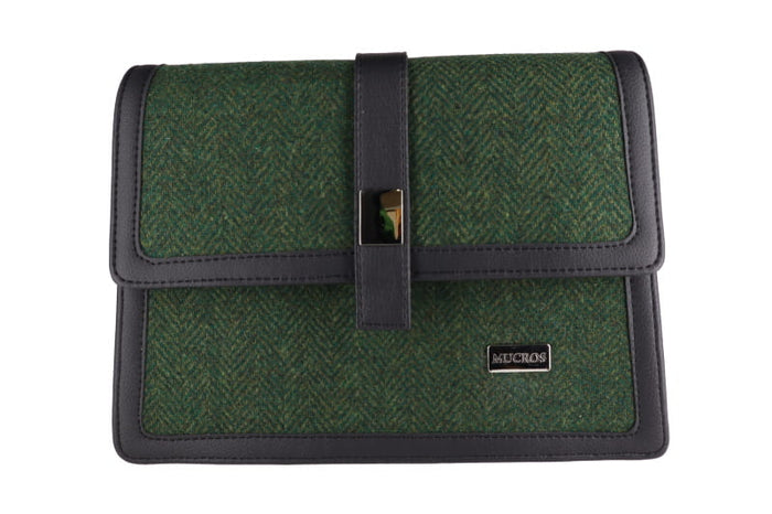 Aoife Mucros Bag - Emerald Herringbone Tweed