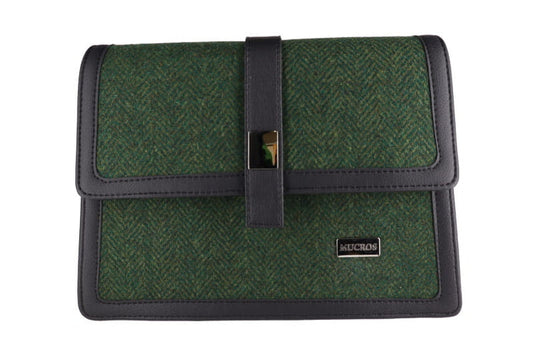 Aoife Mucros Bag - Emerald Herringbone Tweed