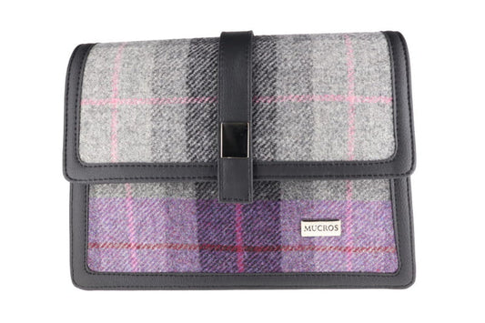 Aoife Mucros Bag - Lilac Grey Plaid