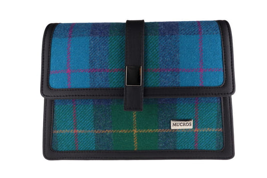 Aoife Mucros Bag - Peacock Blue Plaid