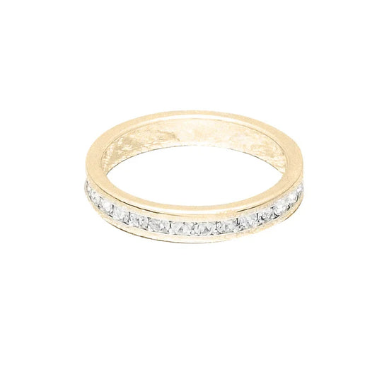 April (Diamond) Yellow Gold Ring | Size 6