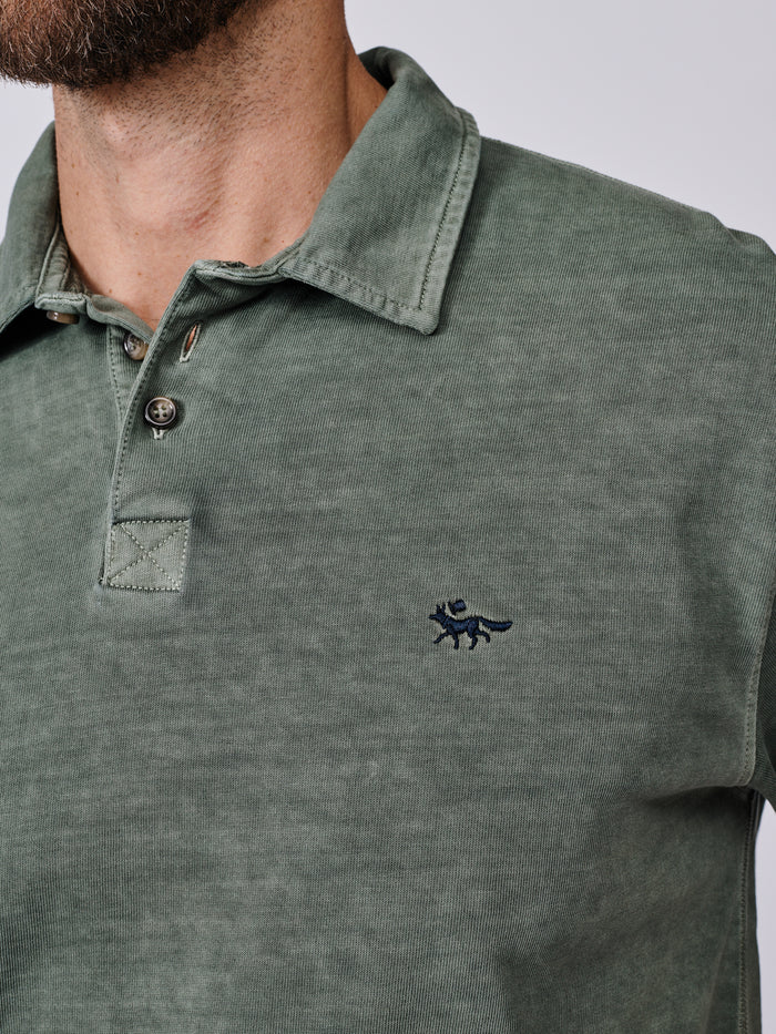 Aubin Khaki Arkwright Heavyweight Jersey Polo | Polo Shirts