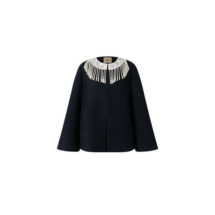 ASAYA5200 – Wonderland Pearl-Collar Cape Set 🤍✨