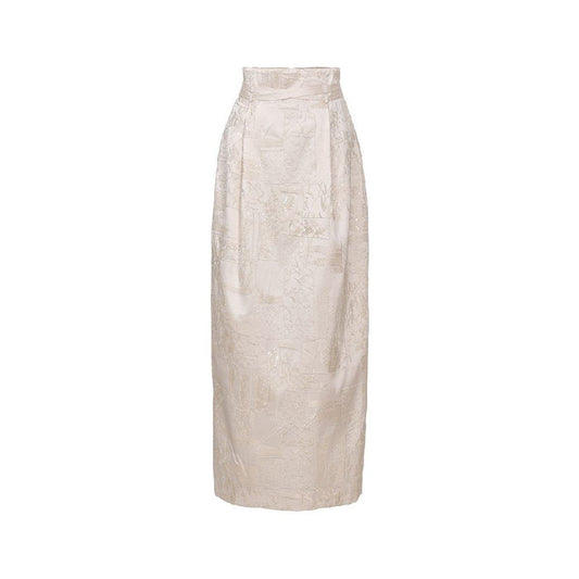 ASAYA5955 – Timeless Brocade Wrap Skirt 🤍🖤