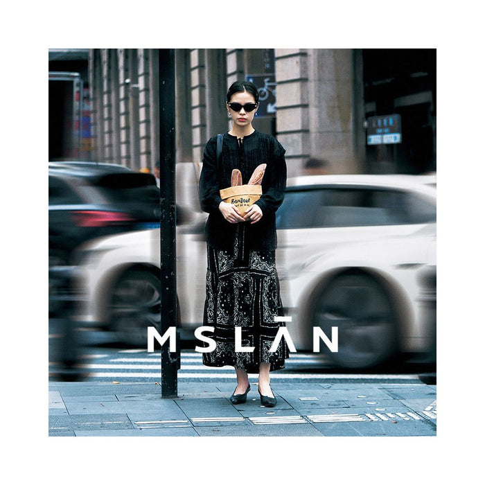 MSLAN Mall Same Style 2025 Summer New Loose Front Strap Loose Feel Shirt MGBN215 image 1
