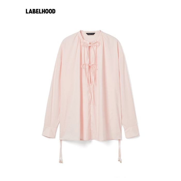 ASAYA6128 – Soft Tie-Front Blouse 🌸🤍