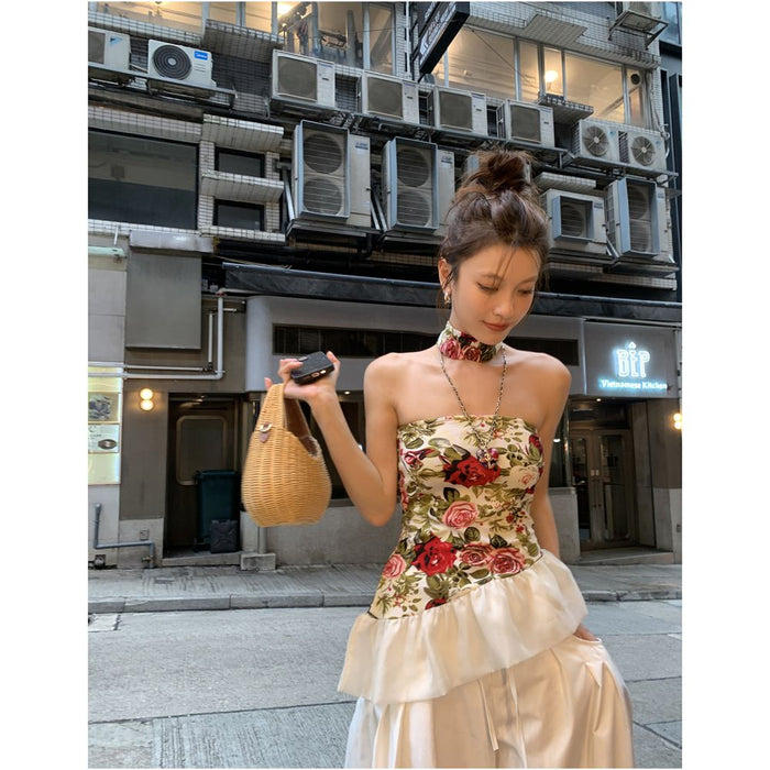 ASAYA6405 – Rosé Garden Peplum Top 🌹✨