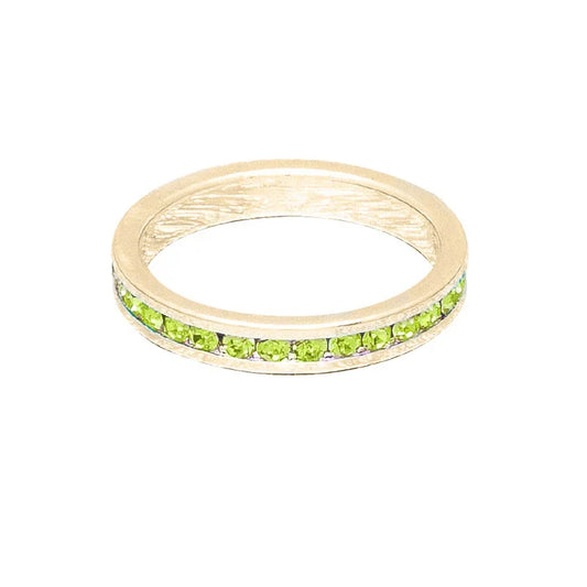 August (Peridot) Yellow Gold Ring | Size 5