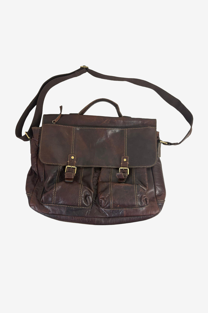 Aviator Leather Messenger Bag