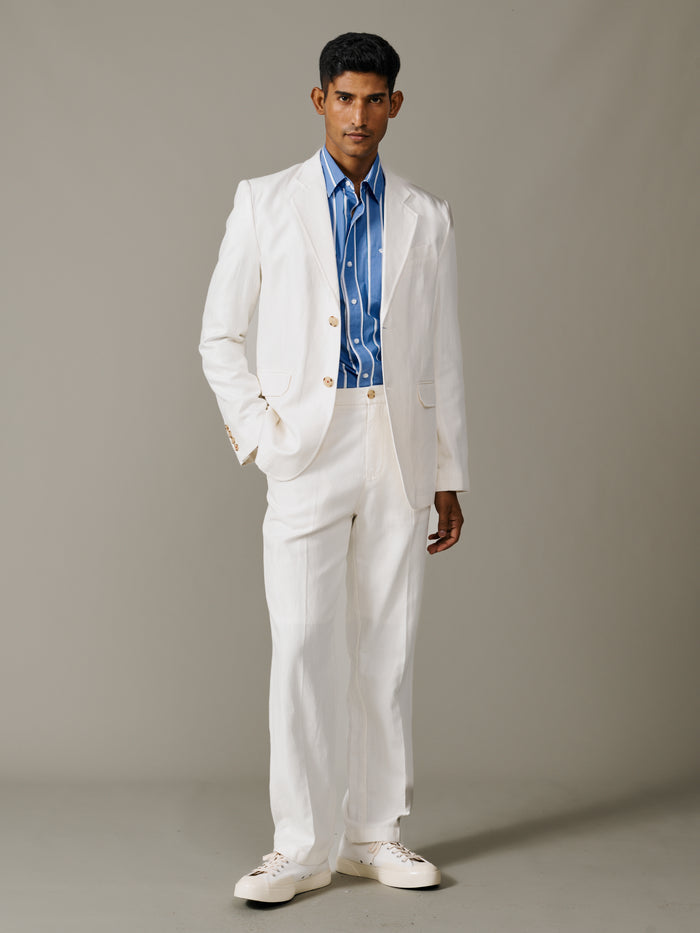 Aubin Vintage White Axholme Jacket | Linen Jacket