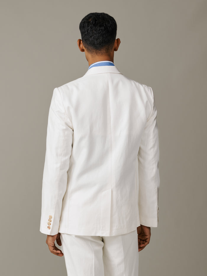 Aubin Vintage White Axholme Jacket | Linen Jacket