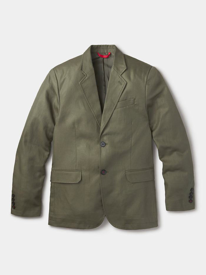 Aubin Khaki Axholme Jacket | Linen Jacket