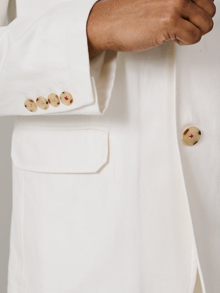 Aubin Vintage White Axholme Jacket | Linen Jacket