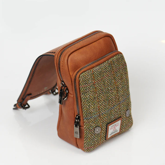 Baby Jura Crossbody - Chestnut Herringbone