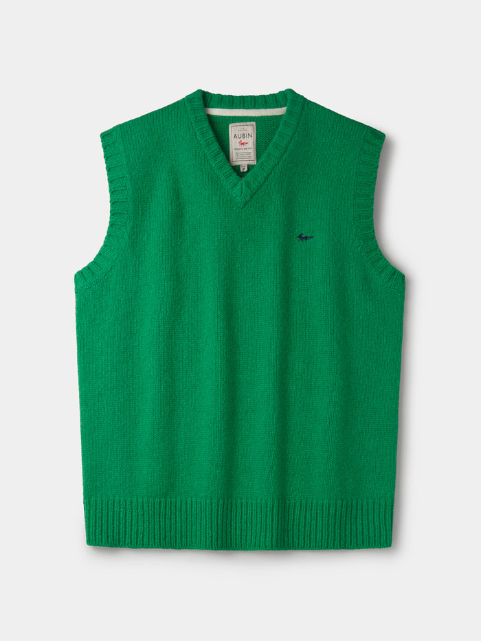 Aubin Green Baldwin Merino Tank Top | Slipover