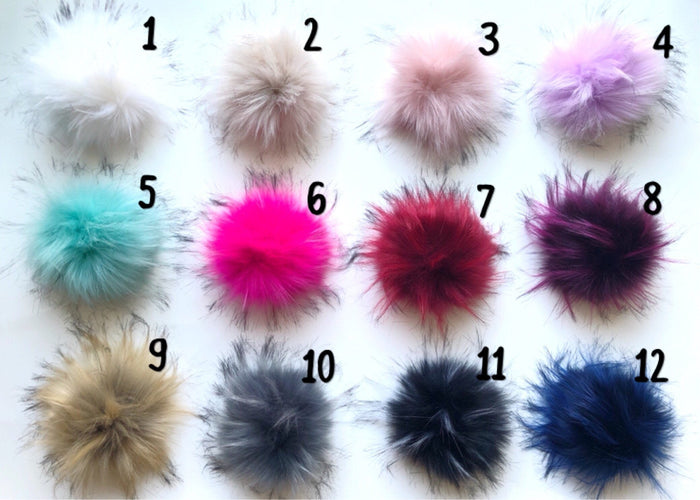 Ballet Pink Faux Fur Pom Pom Hat