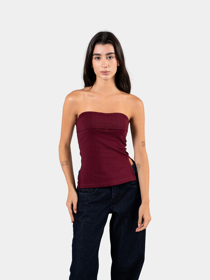 BANDEAU TOP BURGUNDY 1