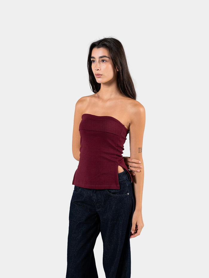 BANDEAU TOP BURGUNDY 2