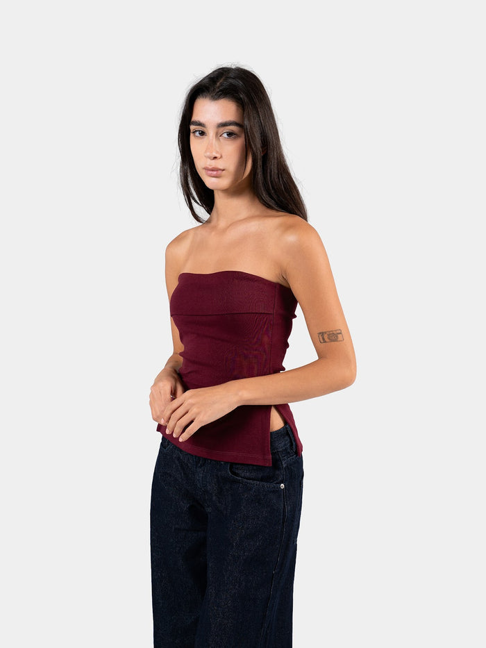 BANDEAU TOP BURGUNDY 3