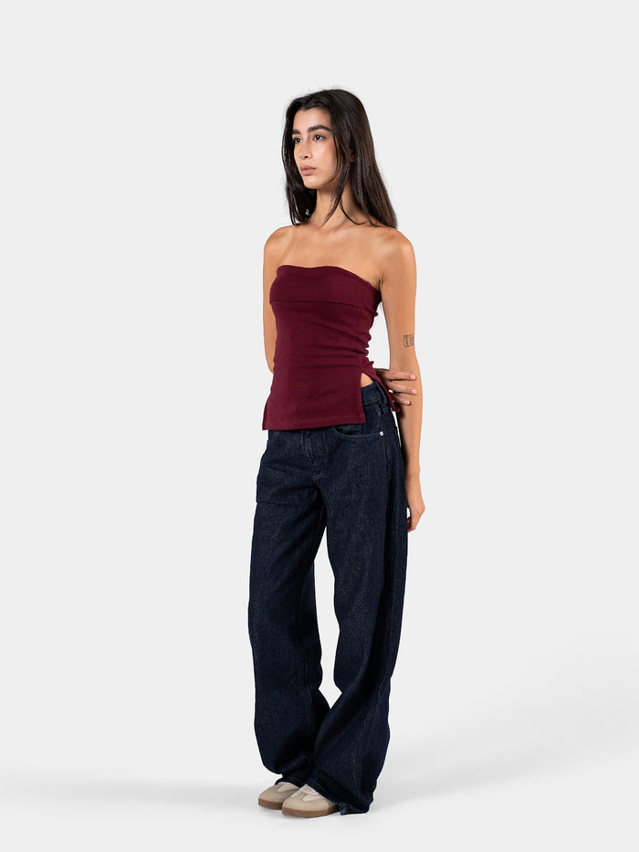 BANDEAU TOP BURGUNDY 6