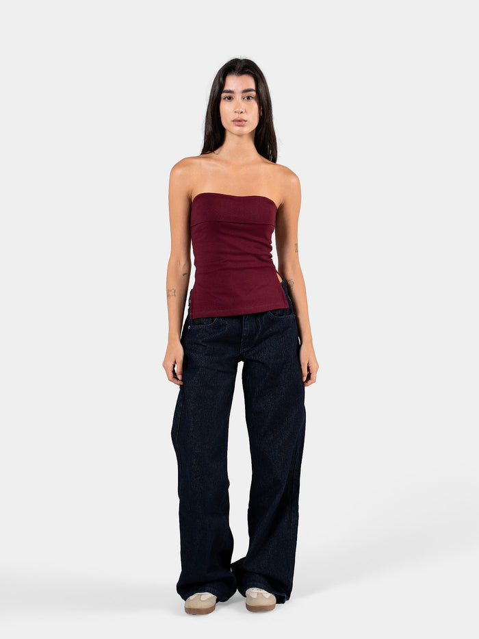 BANDEAU TOP BURGUNDY 5