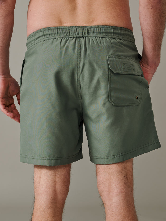 Aubin Khaki Bardney Swim Short | Swim Shorts