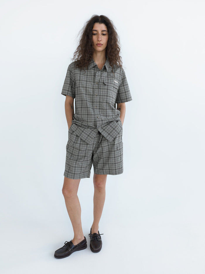 Belted Check Short