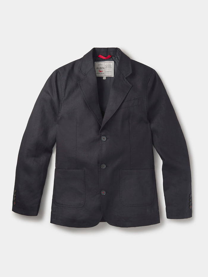 Aubin Black Belvedere Relaxed Linen Jacket | Linen Jacket